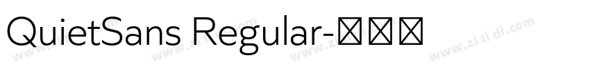 QuietSans Regular字体转换